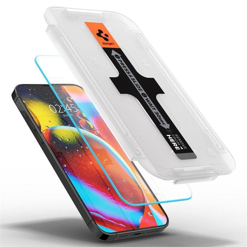 Spigen Glas.tR EZ Fit Screen Protector 2-pack for iPhone 13/13 Pro/14/16e/17e