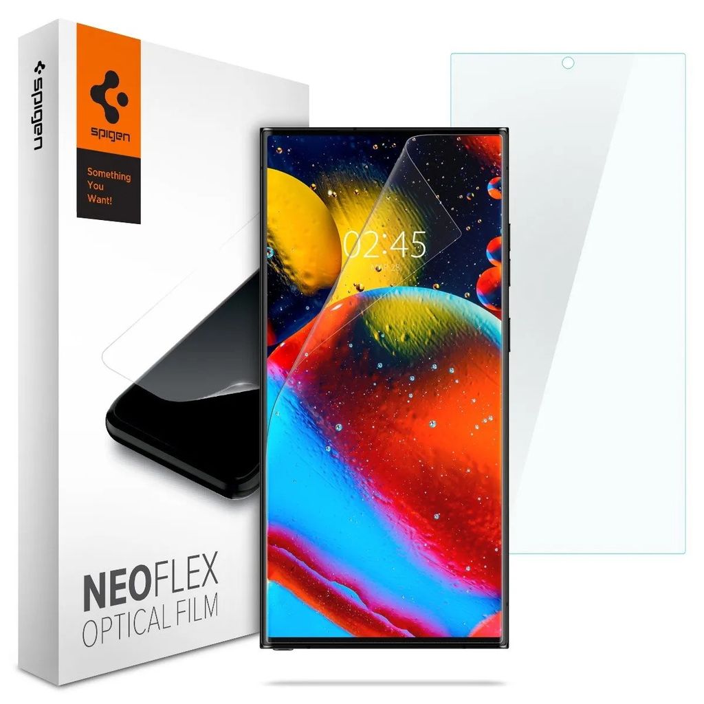 Spigen Samsung Galaxy S23 Ultra Neo Flex screen protector protective film, 2-pack — Spigen