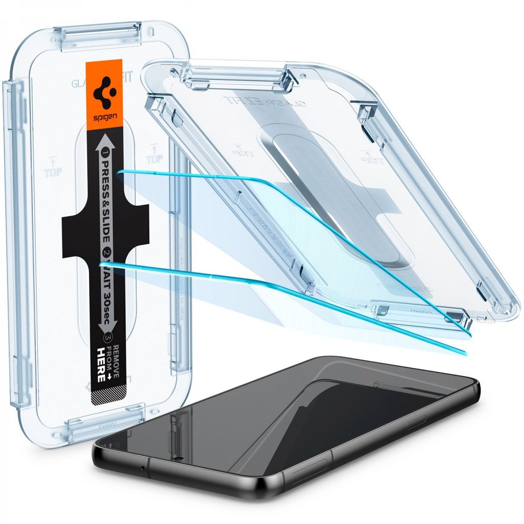 Spigen Samsung Galaxy S23 Plus Glas.Tr "Ez Fit"  screen protector Härdat Glas, 2-Pack — Spigen