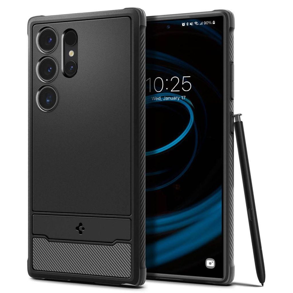 Spigen Rugged Armor case for Samsung Galaxy S24 Ultra - matte black — Spigen