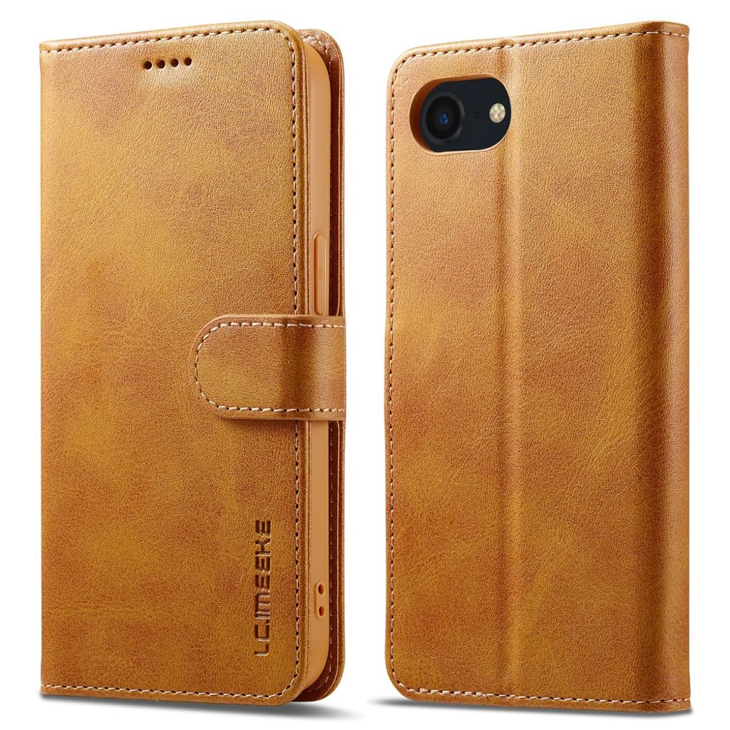 LC.IMEEKE iPhone 17e/16e Wallet Cover - Gray