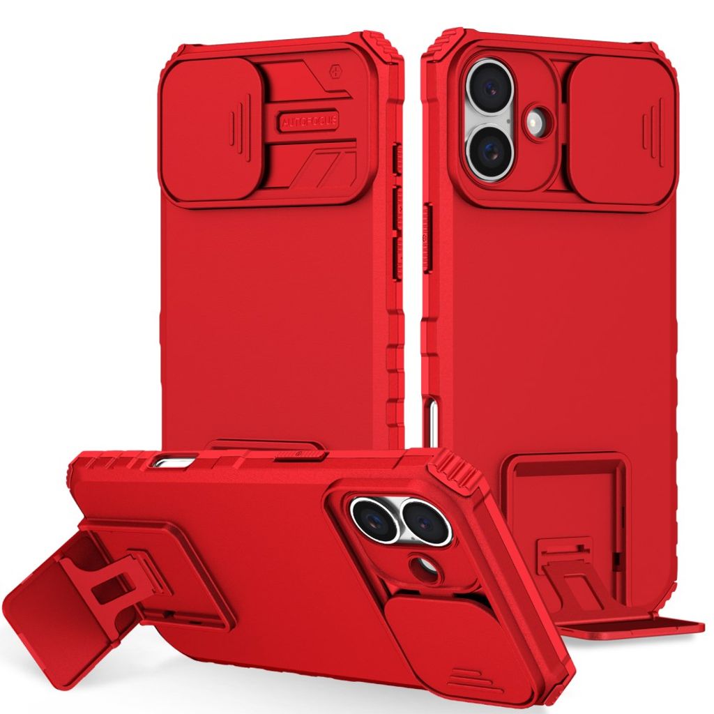 iPhone 16 Plus Case with camera protection - Red — Övrigt