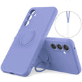 Samsung Galaxy A57 5G Silicone Case Ring holder - Purple