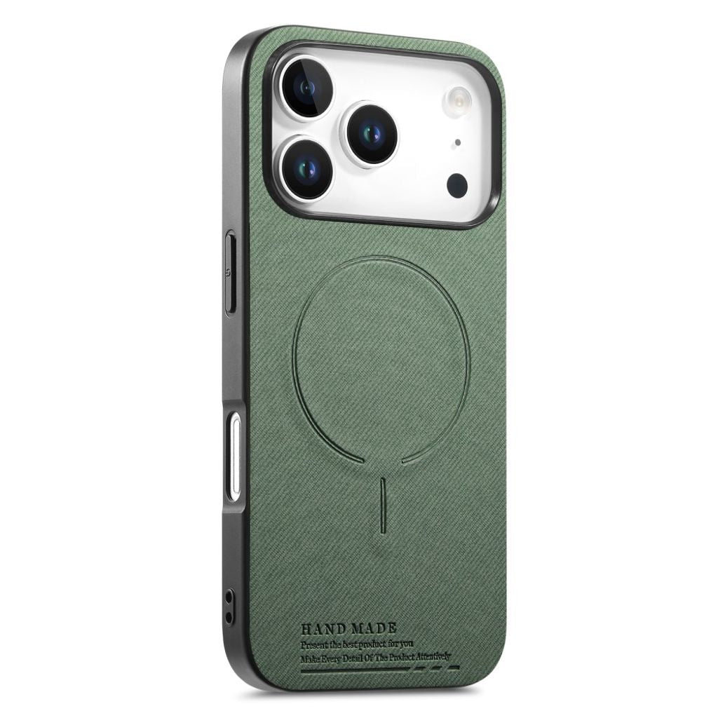 iPhone 18 Pro Max/17 Pro Max MagSafe Case with Textile Back - Green — Övrigt