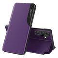 Samsung Galaxy A27 5G Cover Stand Smart View Window PU Leather - Purple