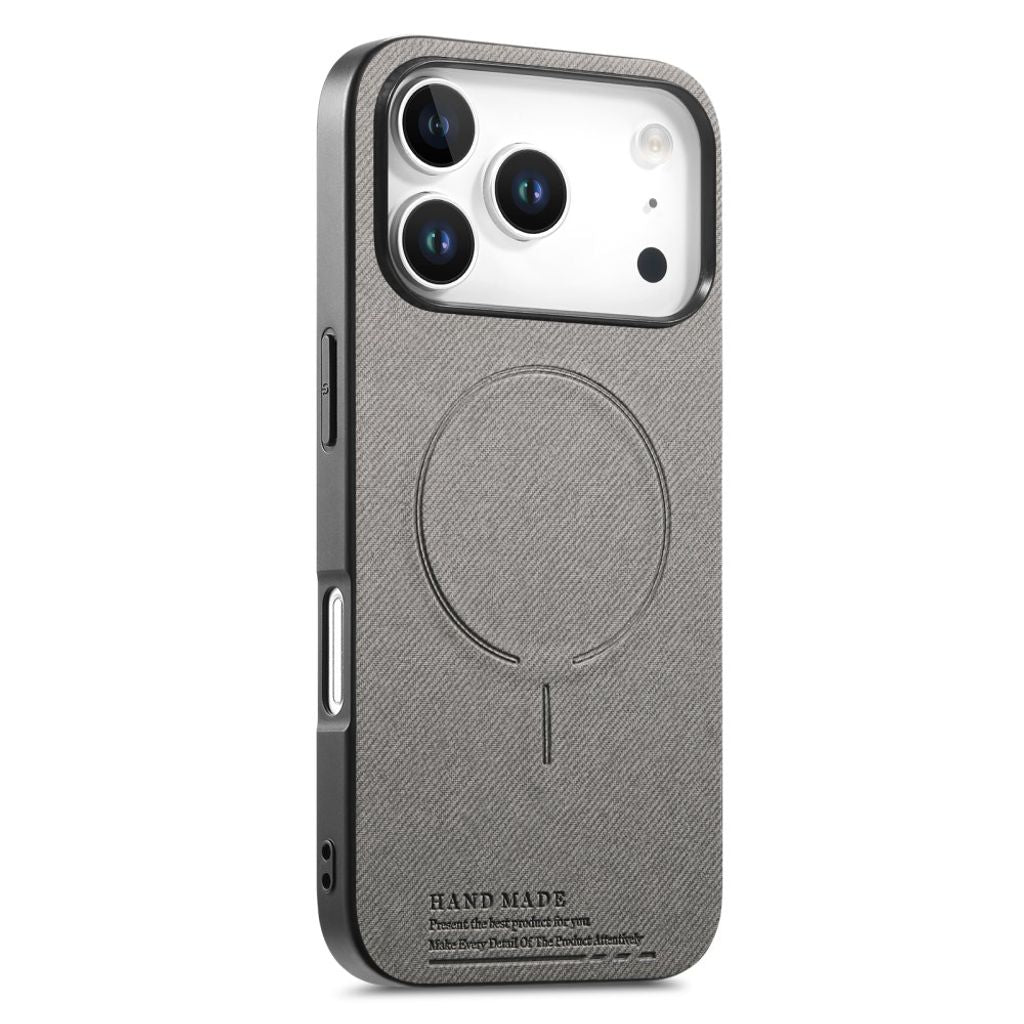 iPhone 18 Pro Max/17 Pro Max MagSafe Case with Textile Back - Gray — Övrigt