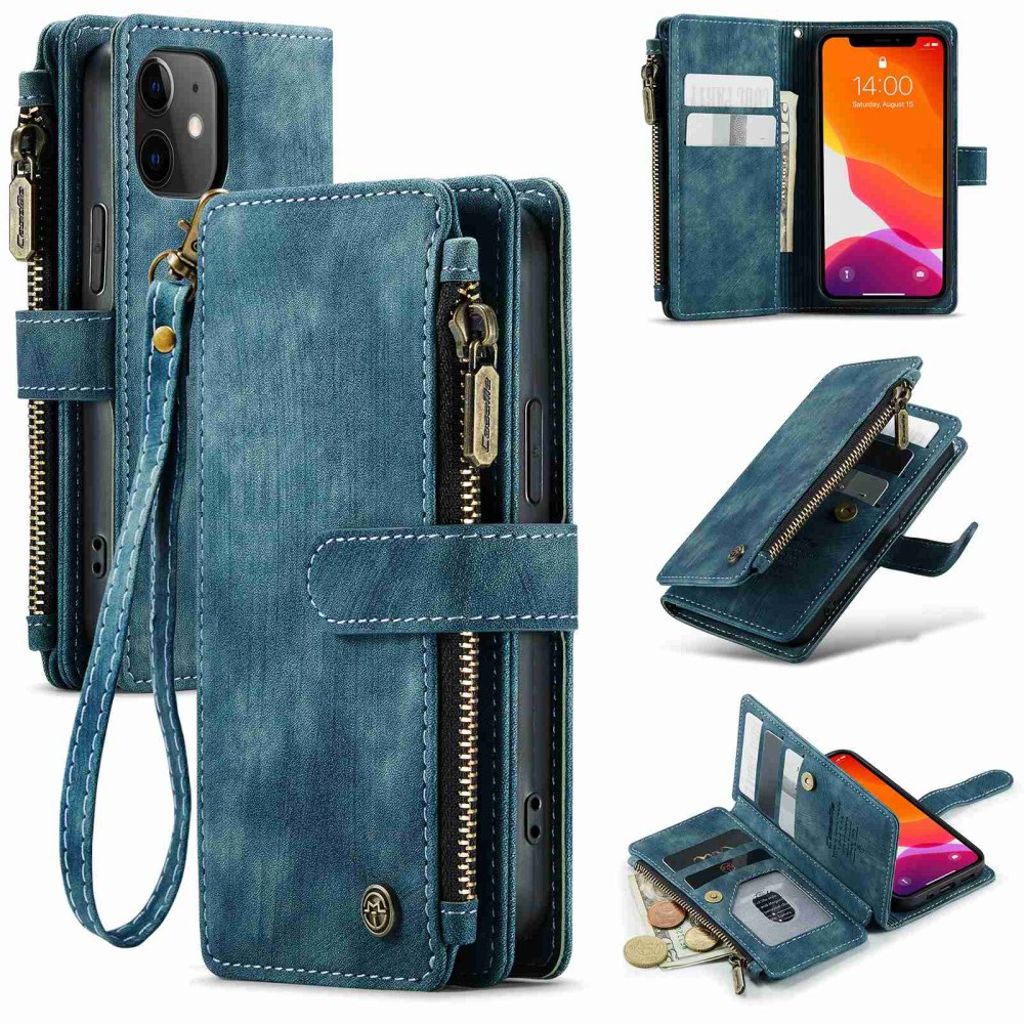 CASEME iPhone 12 Mini Cover with Stand - Blue