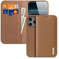 DUX DUCIS iPhone 18 Pro Max Wallet Cover Genuine Leather - Brown — DUX
