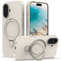 iPhone 16 Plus MagSafe Kickstand Case – Beige — Övrigt