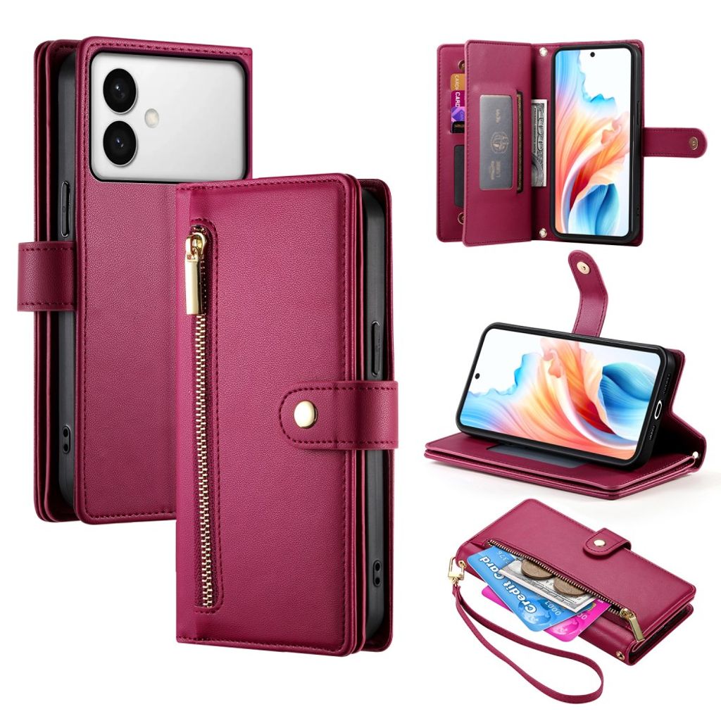 Samsung Galaxy S26 Edge Wallet Cover Detachable Straps - Red — Samsung