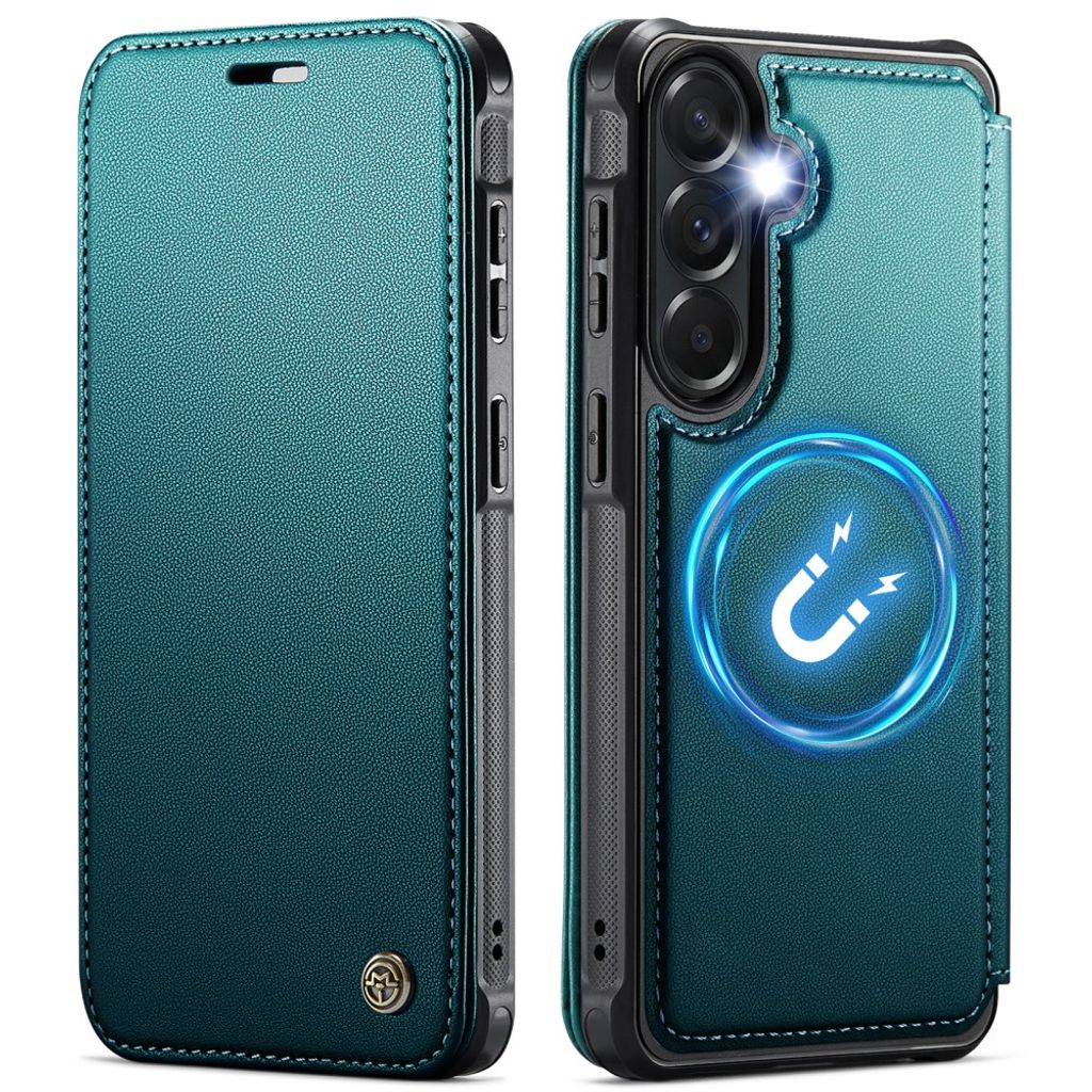 CASEME Samsung Galaxy A17/A16/A26 Wallet Cover MagSafe RFID blocking - Turquoise — CASEME