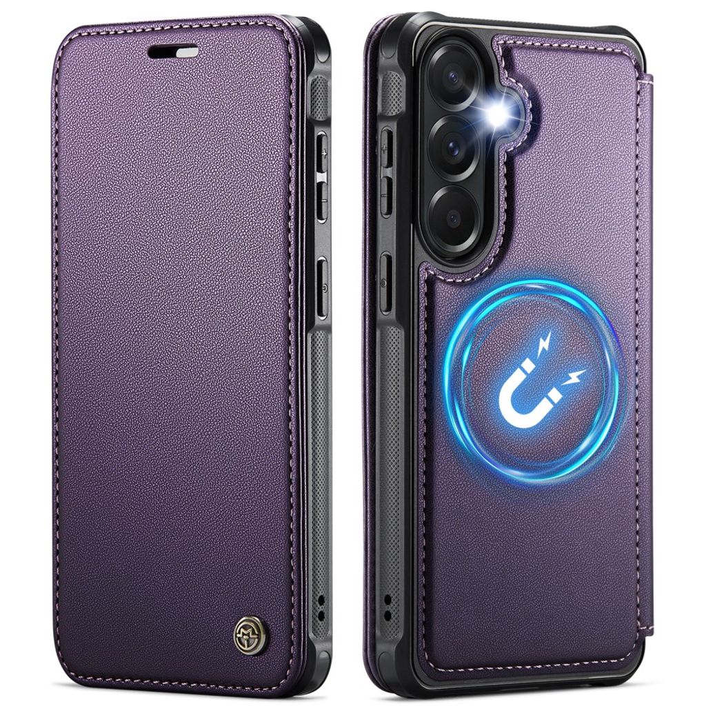 CASEME Samsung Galaxy A17/A16/A26 Wallet Cover MagSafe RFID blocking - Purple — CASEME