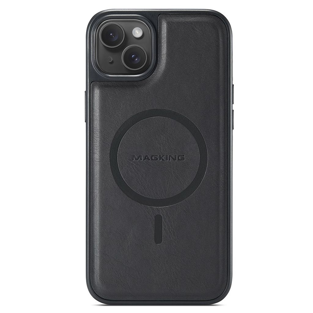 MAGKING iPhone 14 MagSafe Case PU Leather - Black