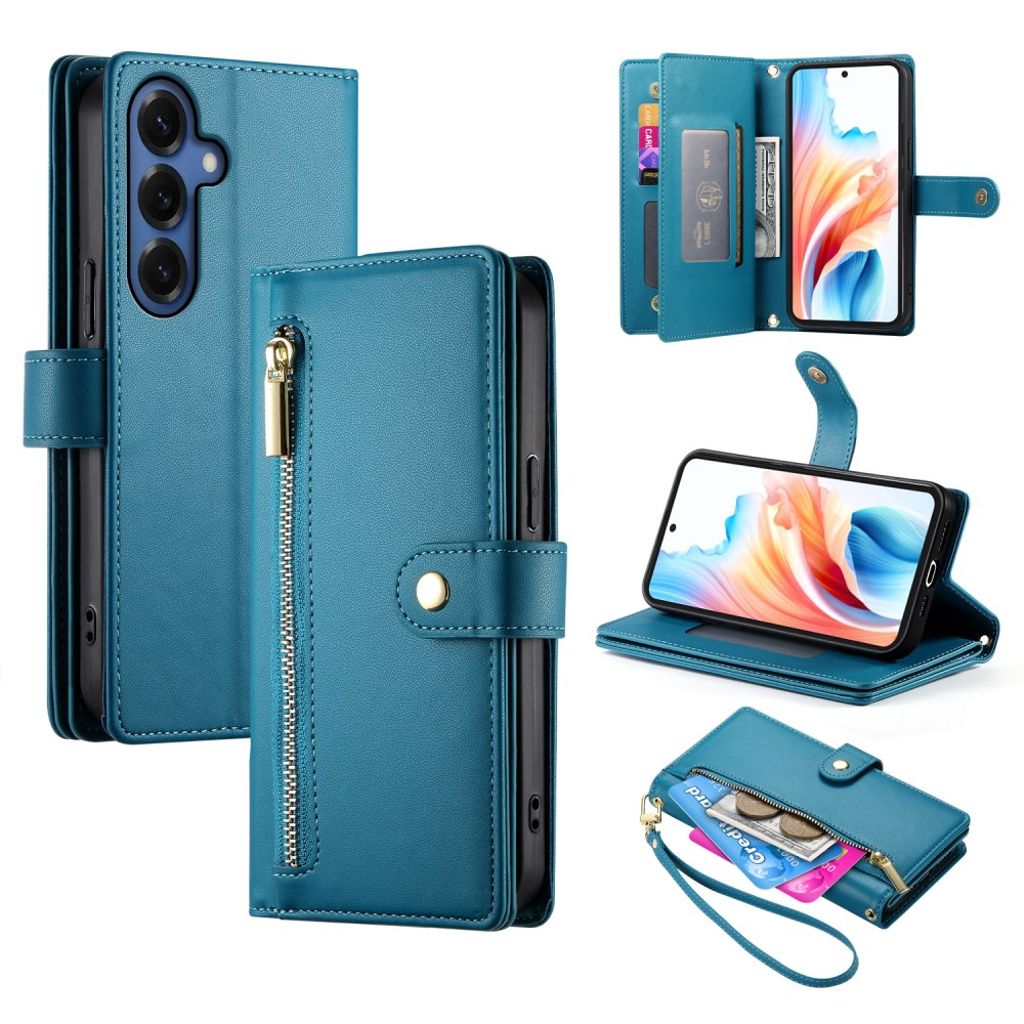 Samsung Galaxy S26 Wallet Cover with Straps - Blue