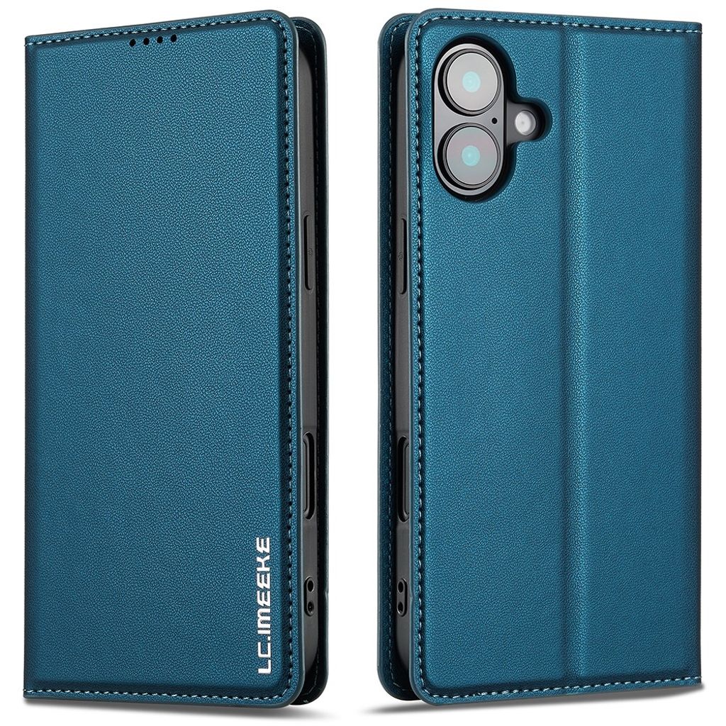 LC.IMEEKE iPhone 17 Wallet Cover - Blue