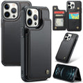 CASEME iPhone 12 Pro Max Case with Wallet - Black — CASEME