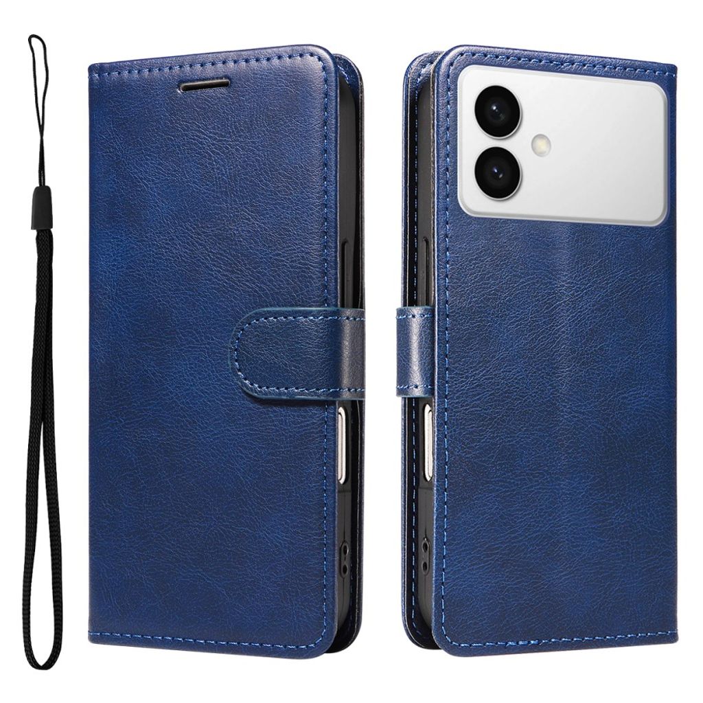 Samsung Galaxy S26 Edge Cover with Carrying strap - Blue
