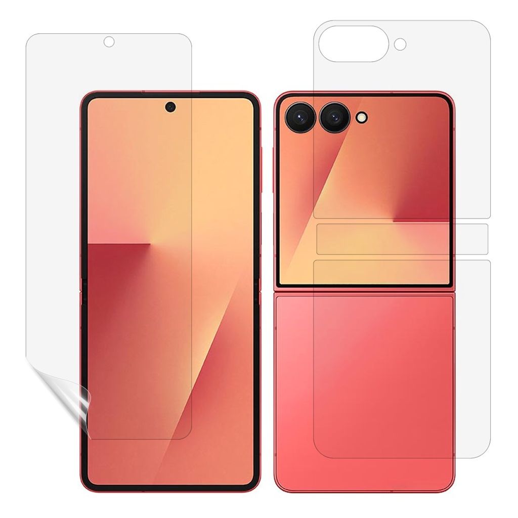 Samsung Galaxy Z Flip8 Screen Protector Set 3 pcs TPU+PET with Hinge Protection — Samsung