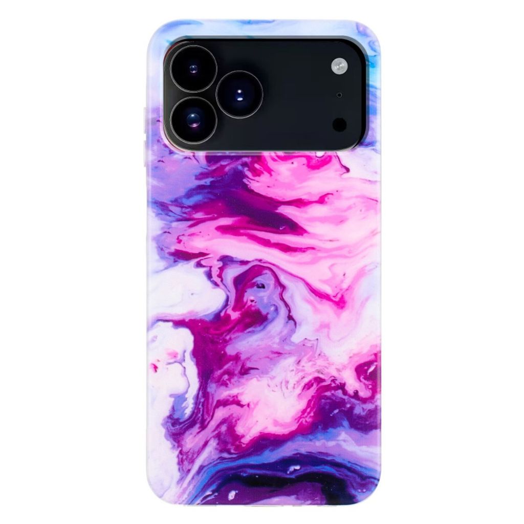 Case with Marble Pattern Print iPhone 18 Pro, iPhone 17 Pro - Pink — Övrigt