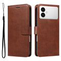 Samsung Galaxy S26 Edge Cover with Carrying strap - Brown