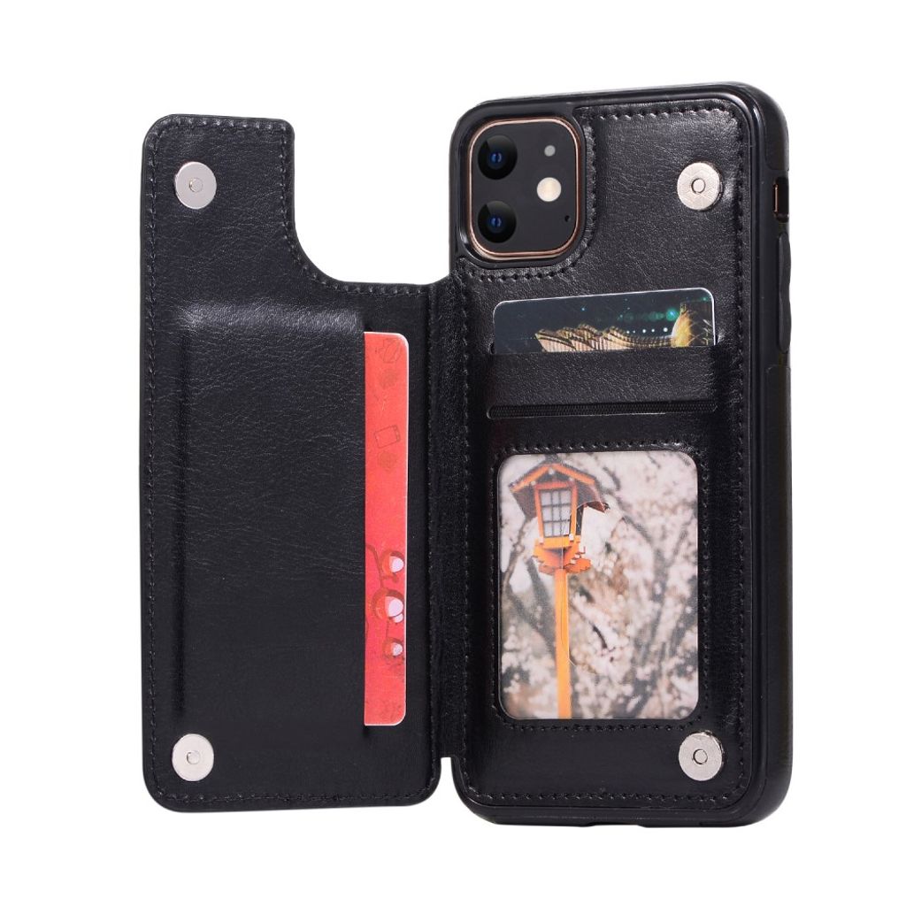 iPhone 11 Case with Card slots - Black