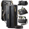 CASEME iPhone 18 Pro Max/17 Pro Max RFID Wallet Cover with Stand - Black — CASEME