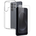 NORTHJO Samsung Galaxy S26 Ultra Case + Tempered Glass Screen Protector - Transparent