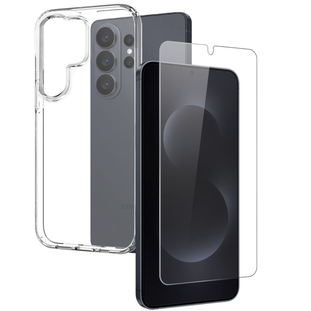 NORTHJO Samsung Galaxy S26 Ultra Case + Tempered Glass Screen Protector - Transparent