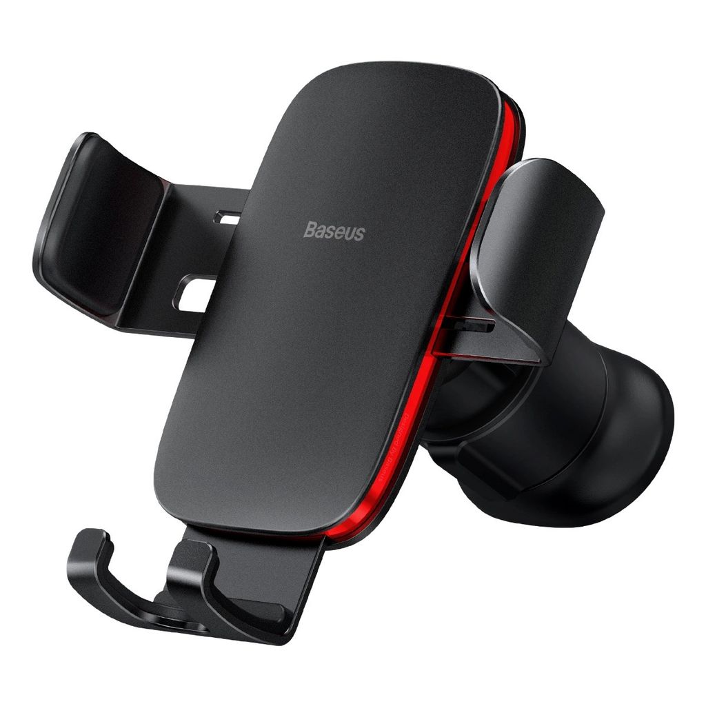 Baseus Metal Age II phone holder for car ventilation grille - Black — Baseus