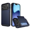 iPhone 18 Pro / 17 Pro Case with Card Holder - Blue — Övrigt