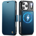 CASEME 053 iPhone 17 Pro Wallet Cover MagSafe RFID blocking - Blue