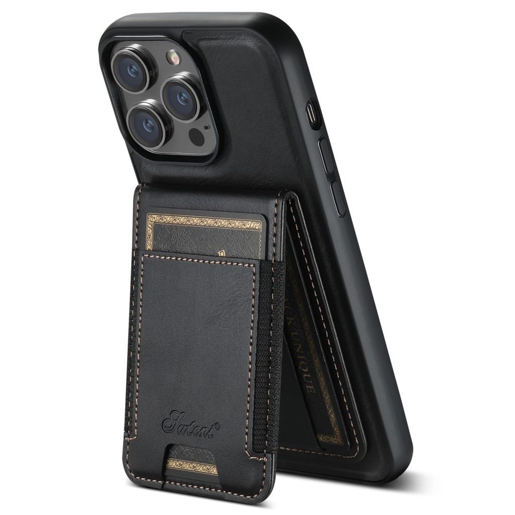 SUTENI iPhone 13 Pro Max Case Card Holder MagSafe - Black