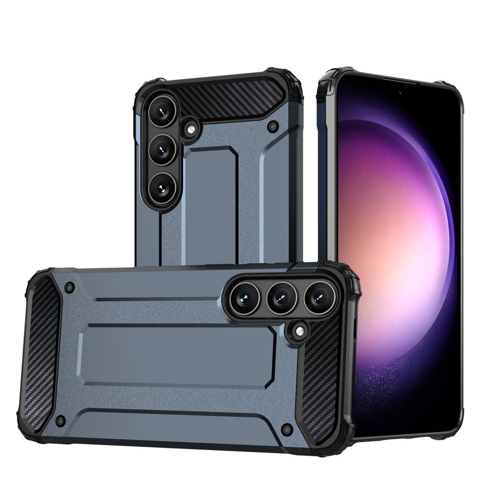 Hybrid Armor case for Samsung Galaxy S24 Plus armored - blue — Hurtel