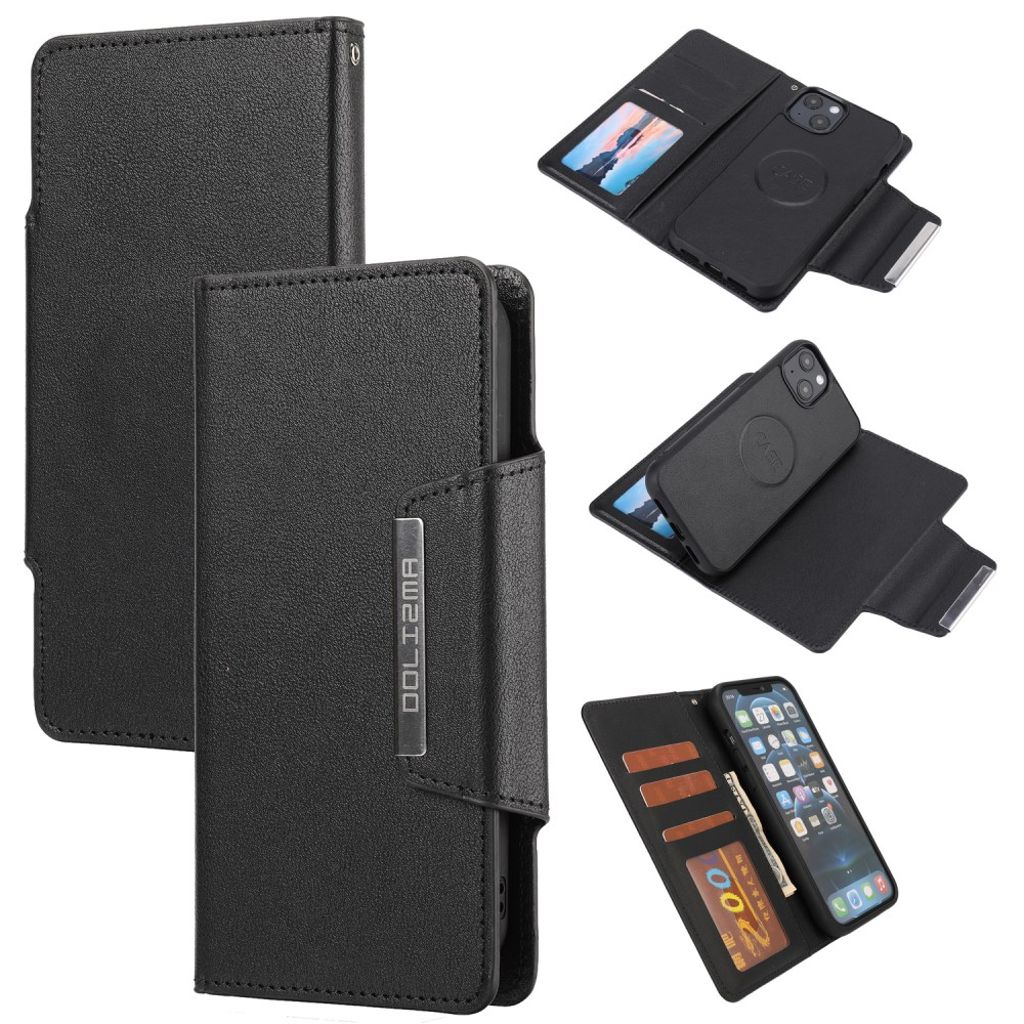iPhone 13 Mini cover with stand and card holder - Black — Övrigt