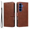 Samsung Galaxy S26 Wallet Cover with Carrying Strap - Brown