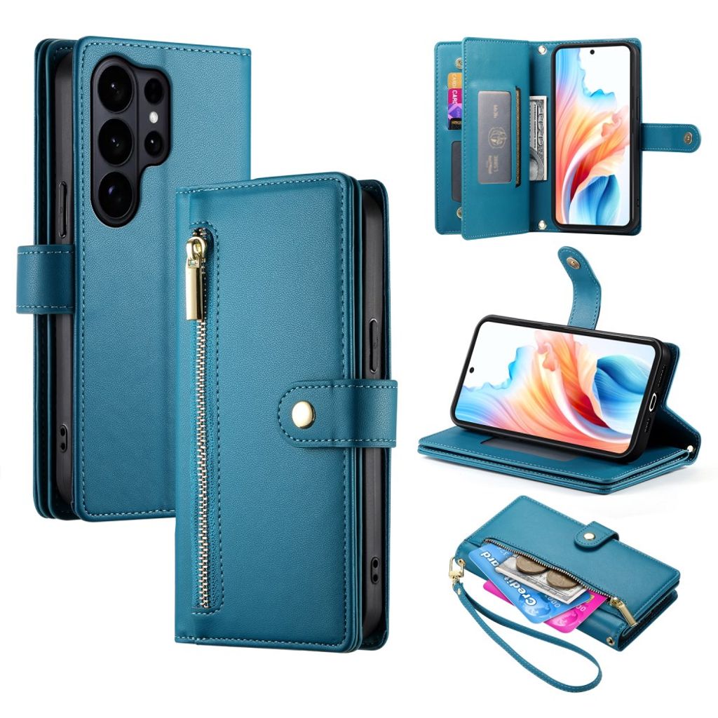 Samsung Galaxy S26 Ultra Wallet Cover with Detachable Straps - Blue — Samsung