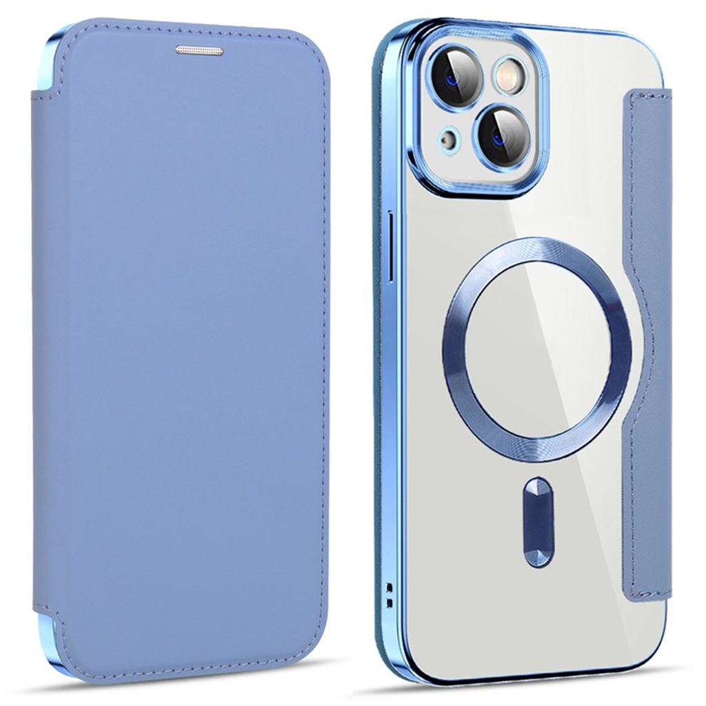 iPhone 14 Plus Wallet Cover MagSafe RFID Blocking - Baby Blue
