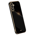XINLI Samsung Galaxy A16 Case with gold frame - Black — XINLI
