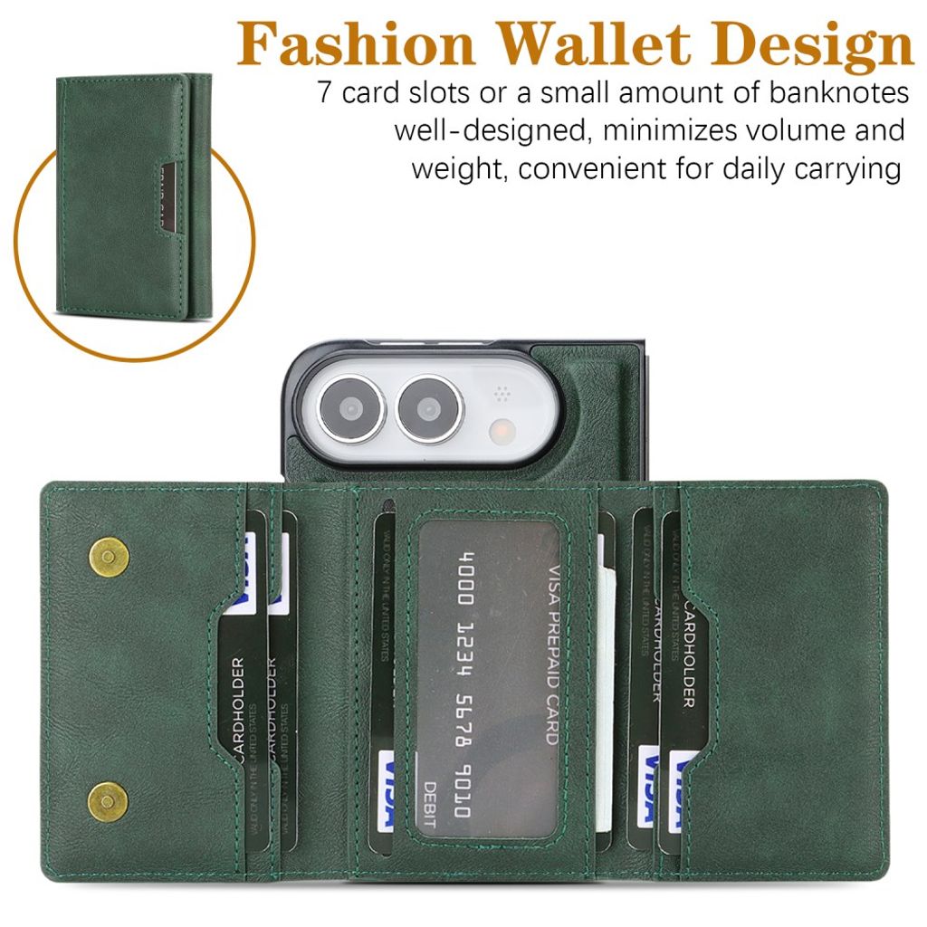 iPhone Duo MagSafe Case with Detachable Wallet - Green — Övrigt