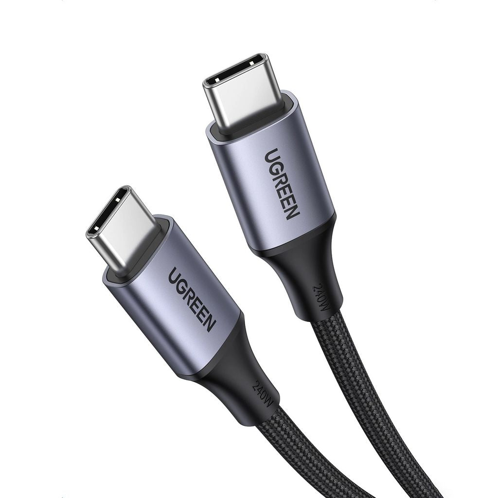 Ugreen USB-C to USB-C Cable 240W PD, 5A, 2m - Gray — Ugreen