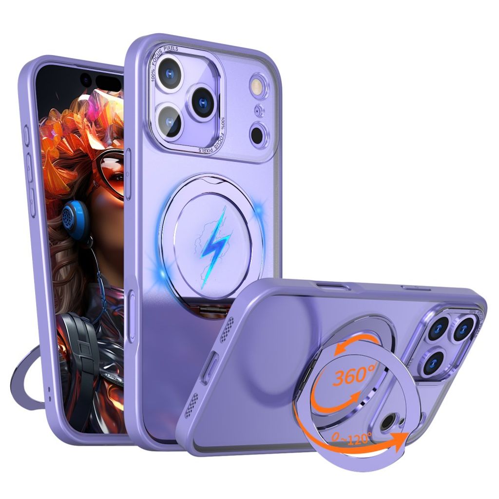 iPhone 18 Pro Max/17 Pro Max MagSafe Case with Kickstand - Purple — Övrigt