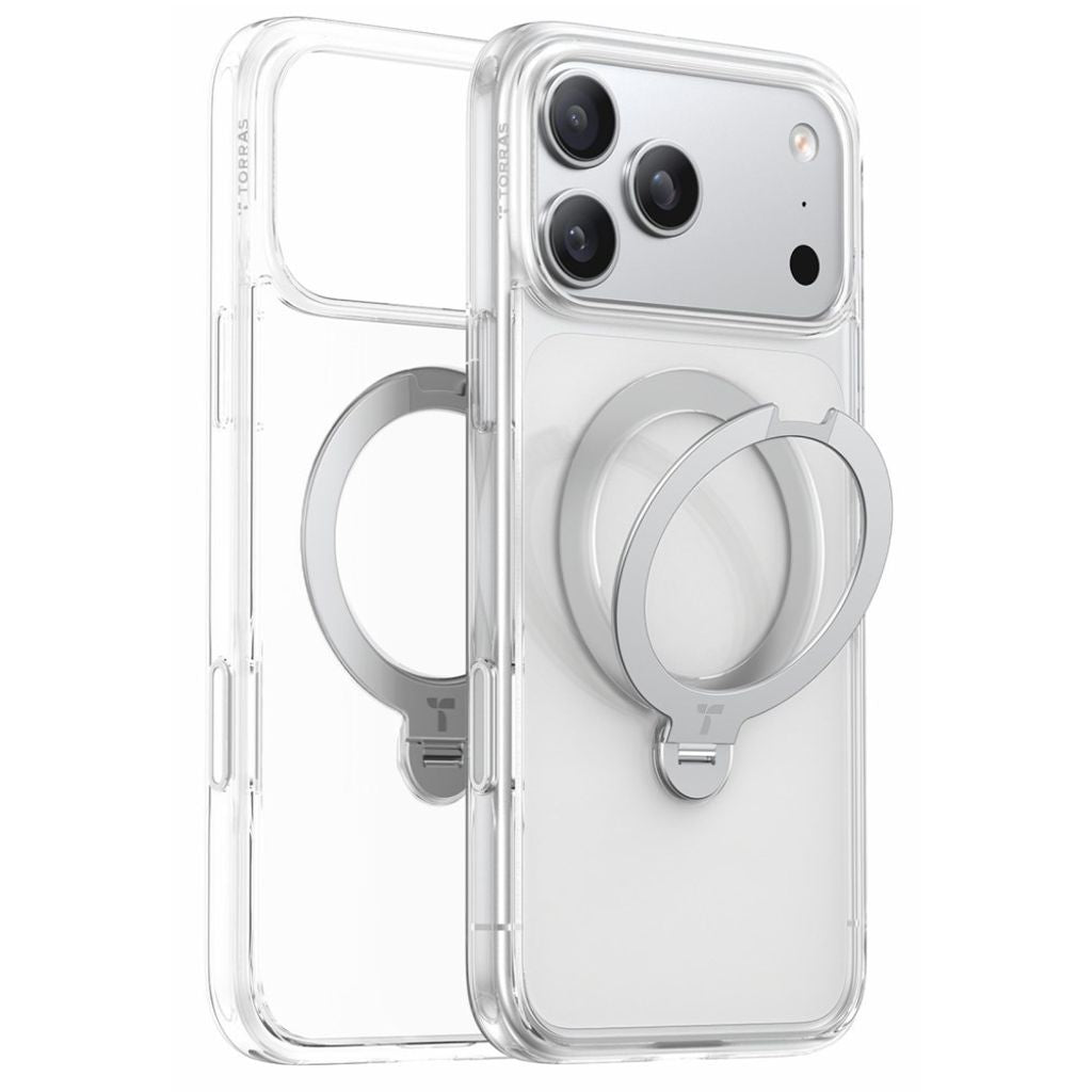 TORRAS iPhone 18 Pro Max/17 Pro Max Stand MagSafe Case - Transparent — TORRAS