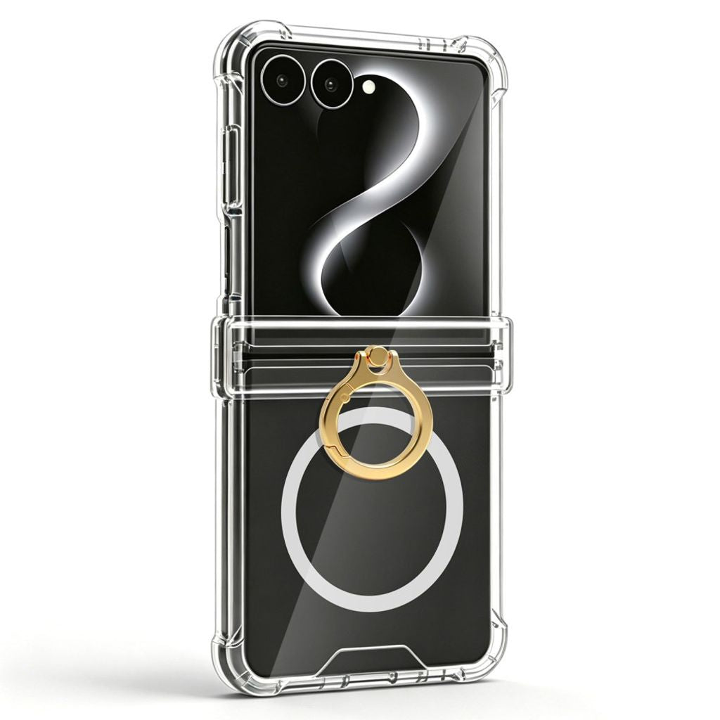 Samsung Galaxy Z Flip8 MagSafe Case with Ring Holder - Transparent — Samsung