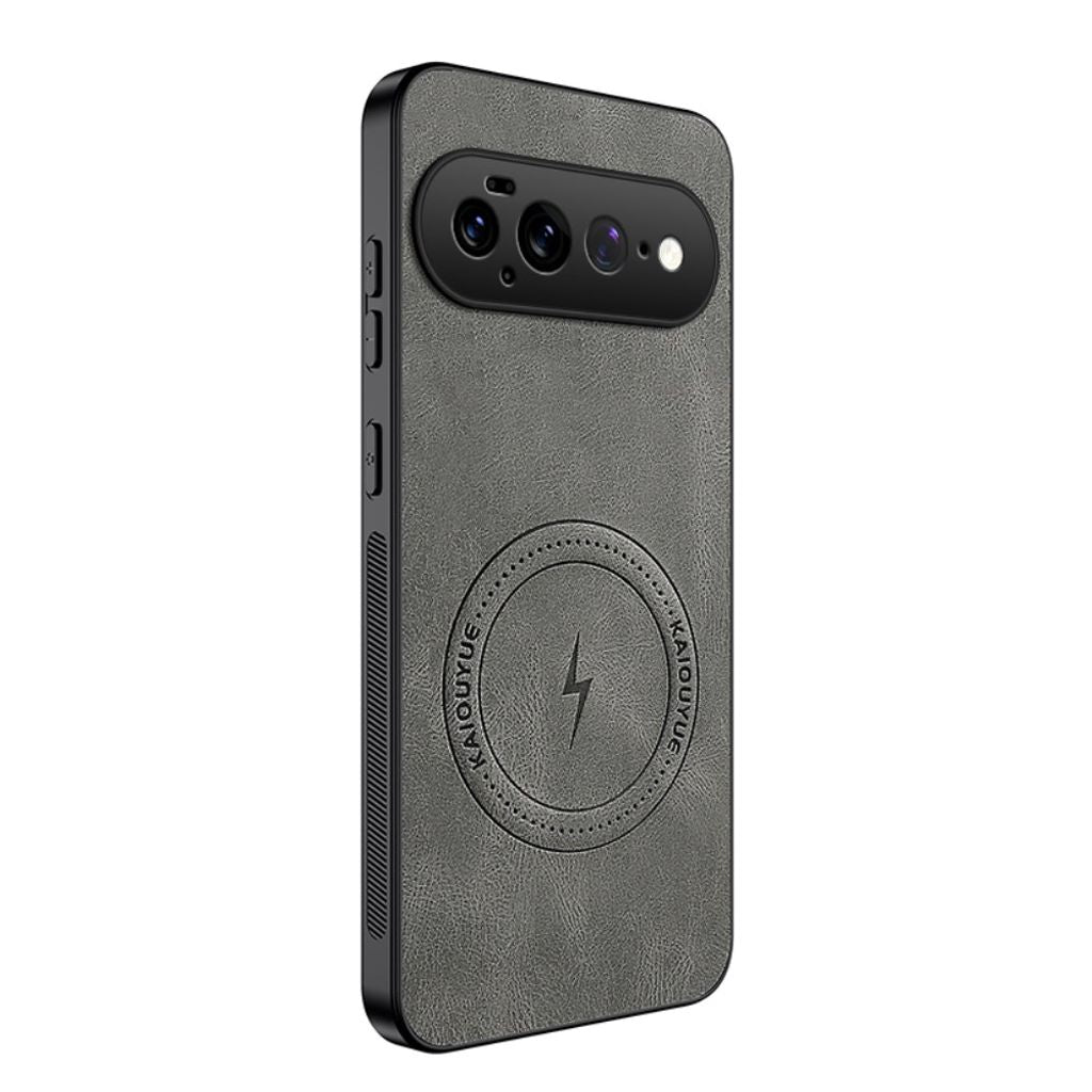 Google Pixel 11 Pro XL MagSafe Case PU-leather - Grey — Google