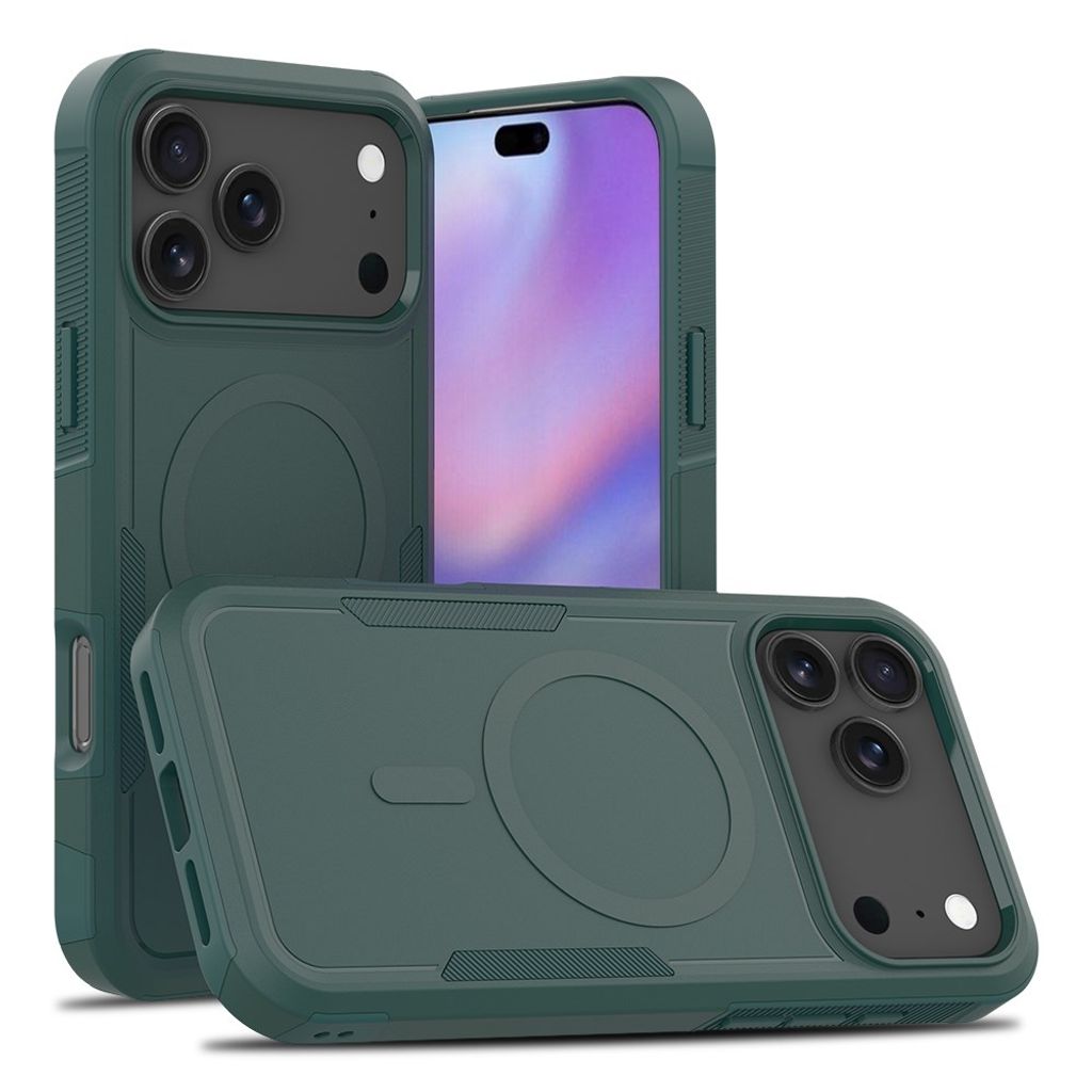 iPhone 18 Pro Max/17 Pro Max MagSafe Case Shockproof - Green — Övrigt
