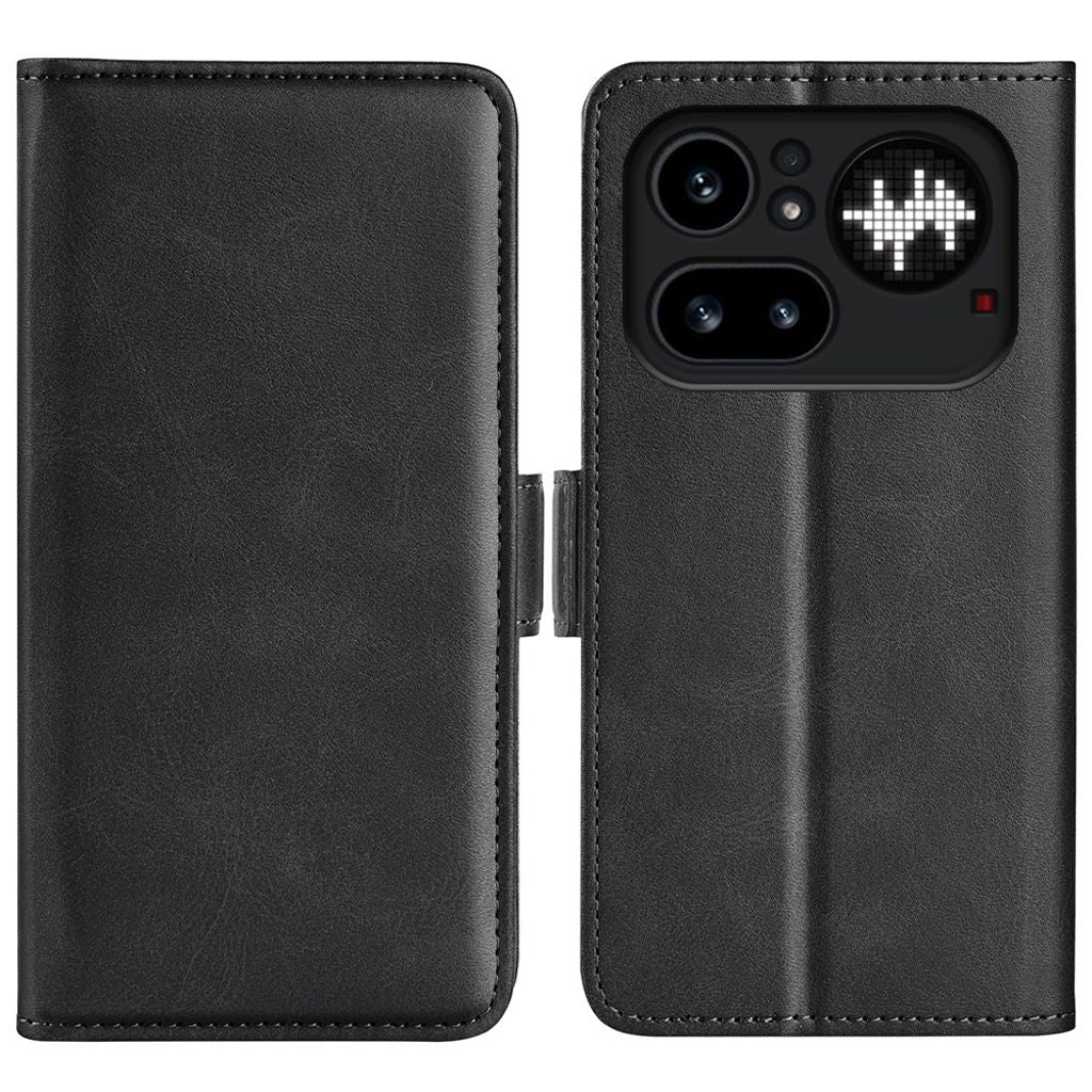 Nothing Phone (4a) Pro Wallet Cover PU Leather - Black — Nothing