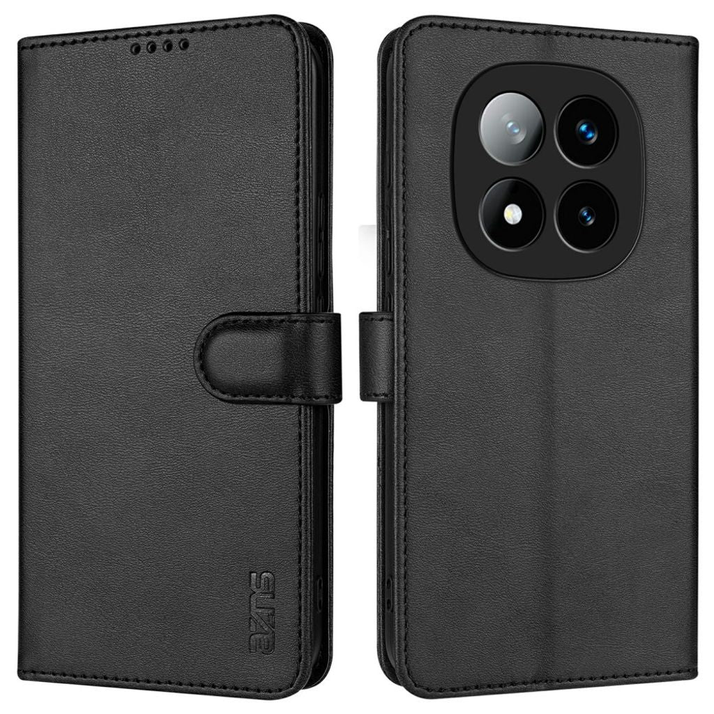 AZNS Xiaomi Redmi Note 14 Pro 5G Wallet Cover - Black — AZNS