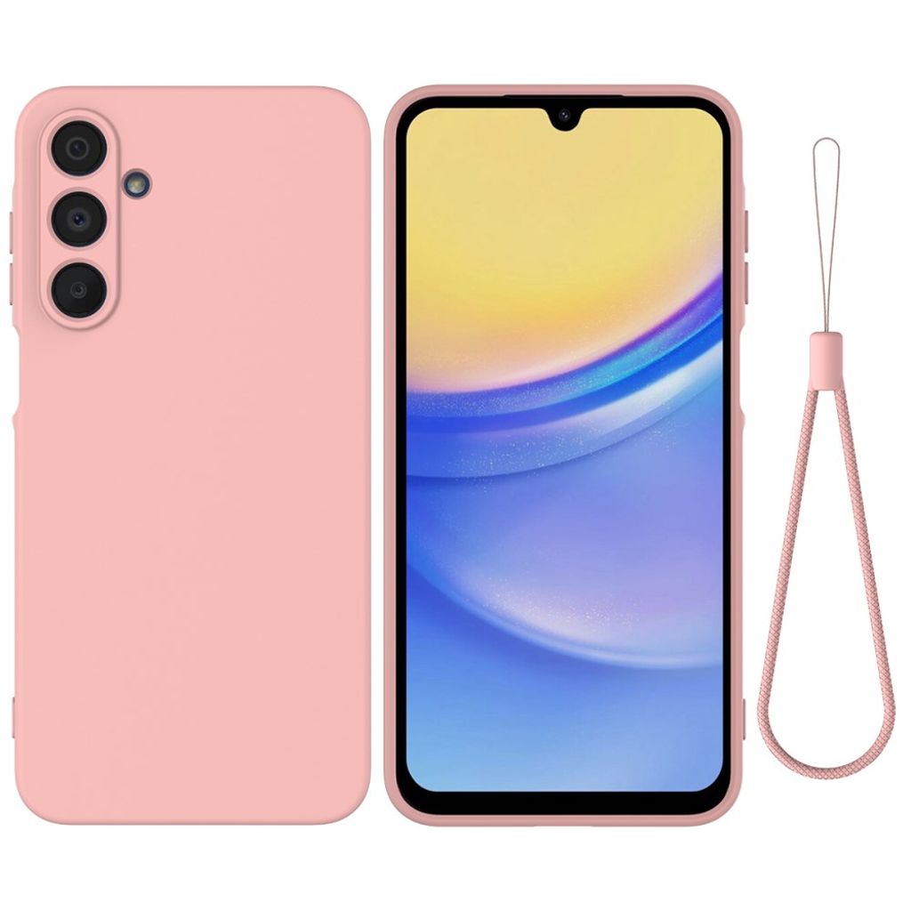 Samsung Galaxy A16 Silicone Case with Hand strap - Pink — Samsung
