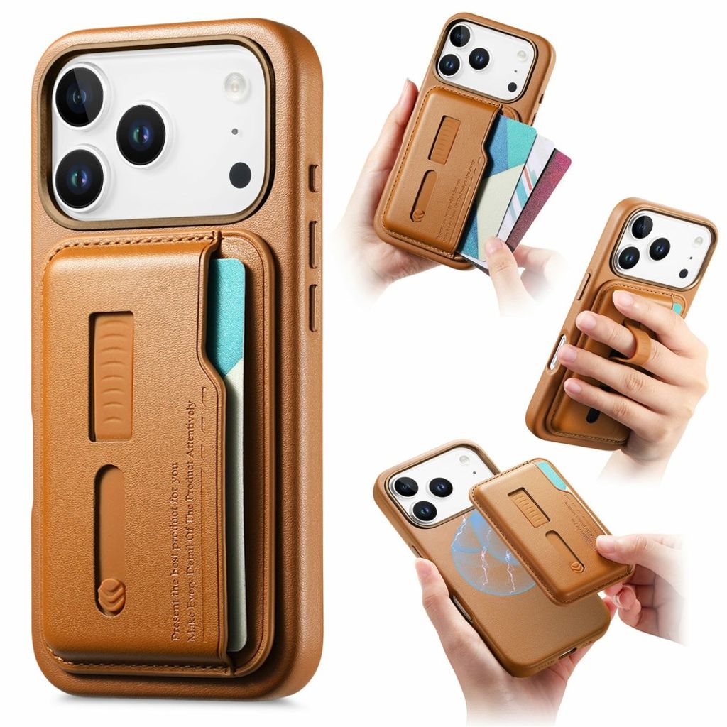 iPhone 18 Pro/17 Pro Magsafe Case with Removable Wallet - Brown — Övrigt