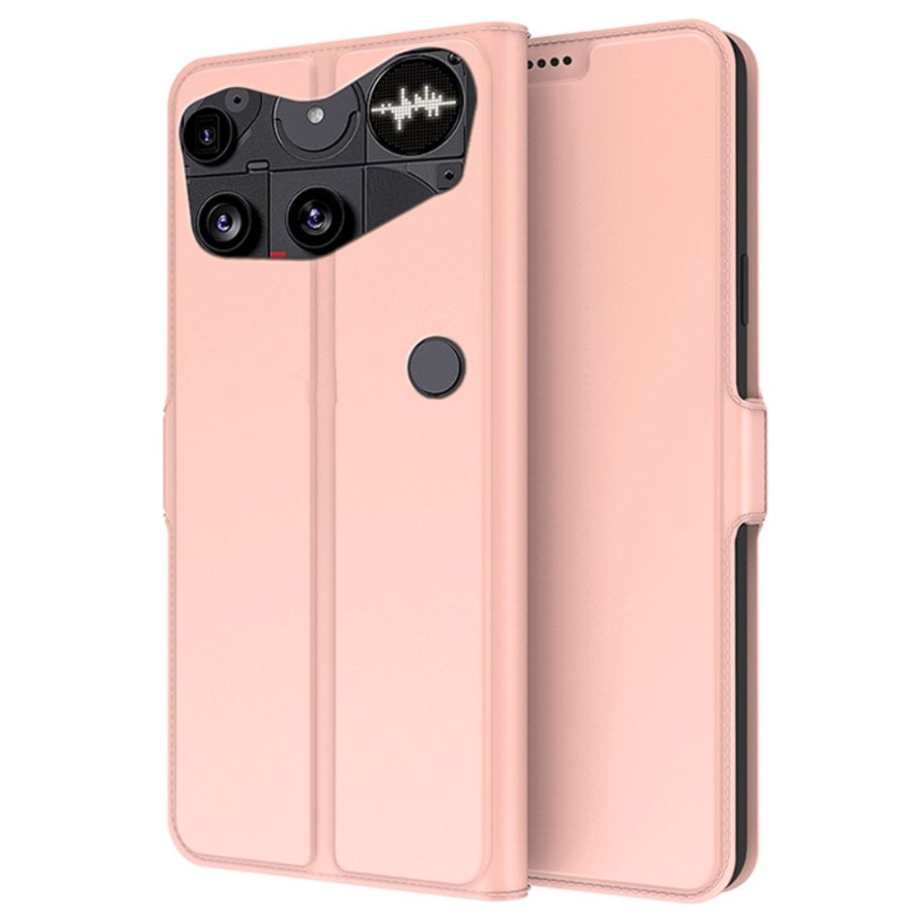 Nothing Phone (3) 5G Wallet Cover Card Holder Stand - Rose Gold — Nothing